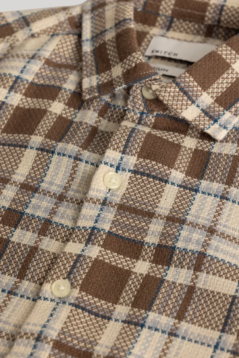 سنيتش Koen Brown Checks Shirt